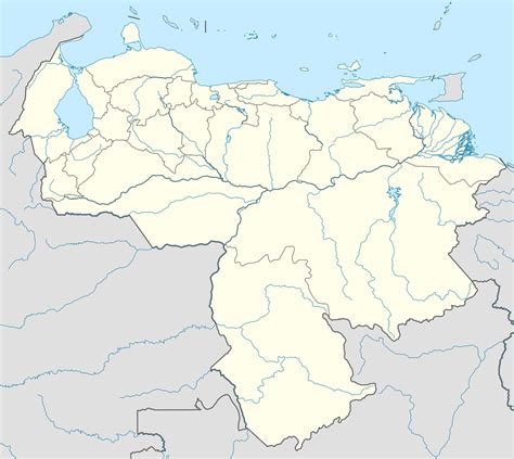 委内瑞拉空白地图_委内瑞拉地图_初高中地理网