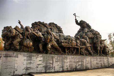 渡江战役雕塑组雕,国内旅游景点,旅游景点,摄影素材,汇图网www.huitu.com