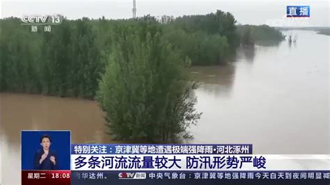 涿州白沟河现状：水位缓慢上涨，水面逼近桥面_手机新浪网