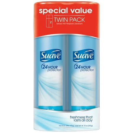 (2 pack) Suave Fresh Aerosol Antiperspirant Deodorant 6 oz – Walmart ...