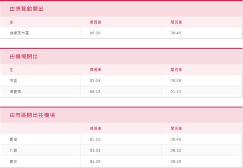 香港机场快线各站点运营时间表（首末班车+搭乘时间）_深圳之窗