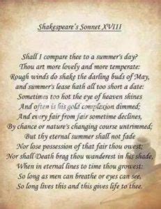莎士比亚十四行诗第18首 (中英文）原稿赏析-英语作文范文