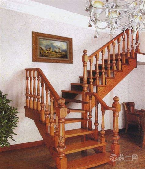 欧式实木楼梯 给别墅增添一道风景线-上海装潢网
