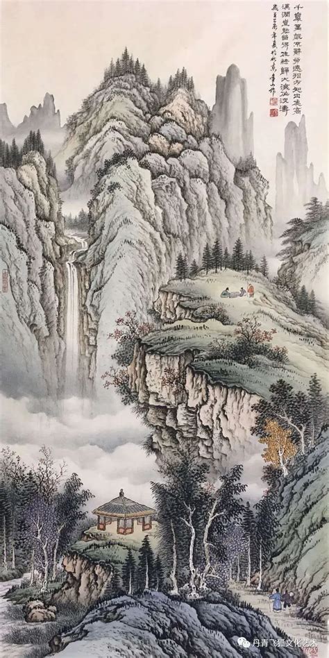 画家周金山的中国传统工笔山水画欣赏 - 知乎