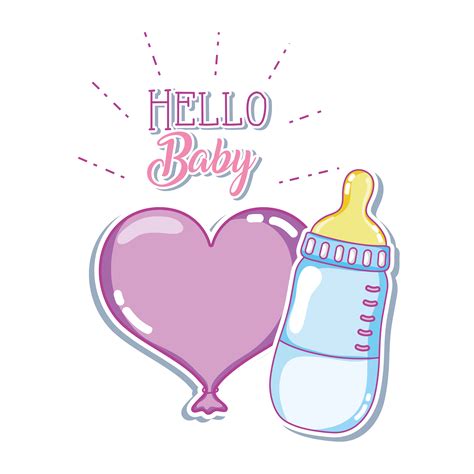 Hello baby card 624755 Vector Art at Vecteezy