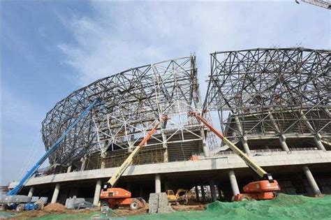 咸阳奥体中心主体育场主体钢结构完成 - 上海睿玲建筑钢结构工程有限公司