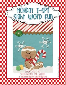 Holiday Sight Word I-Spy Fun-Dolch List 1-11 Differentiated and Aligned ...