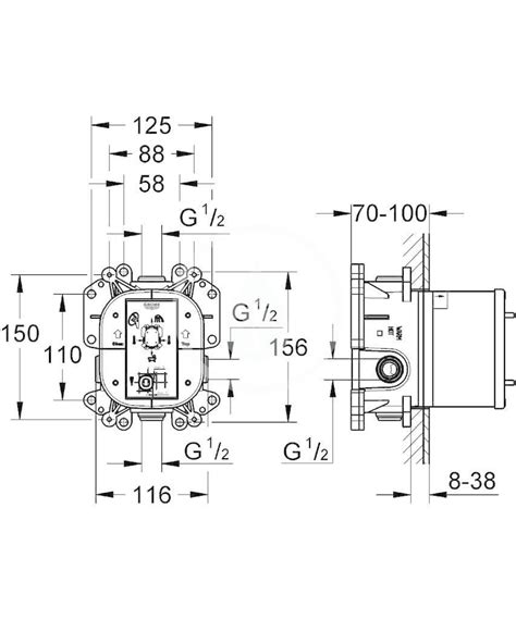 Grohe Rapido T Universal Concealed Thermostatic Mixer Valve