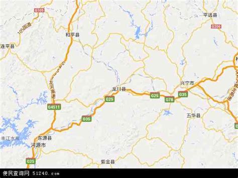 龙川县地图 - 龙川县卫星地图 - 龙川县高清航拍地图