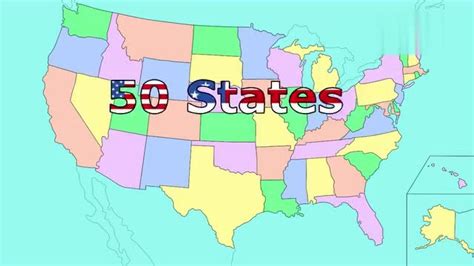 美国地图电子版_美国50个州地图 - 随意云