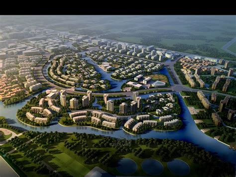 珠海规划3dmax 模型下载-光辉城市