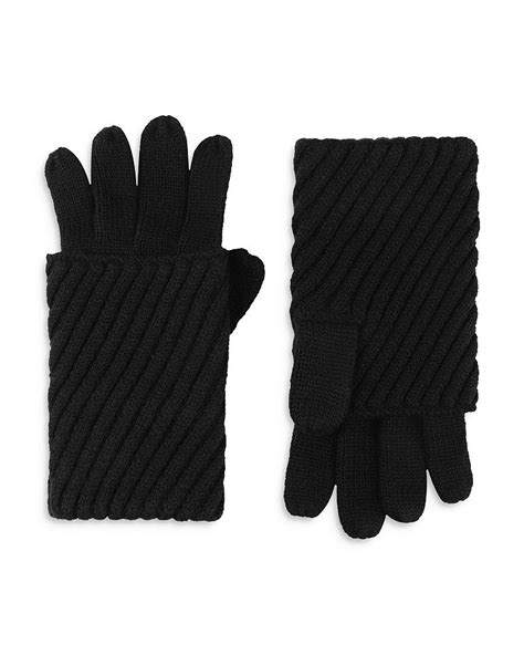 ALLSAINTS Traveling Ribbed Fold Over Gloves | Bloomingdale