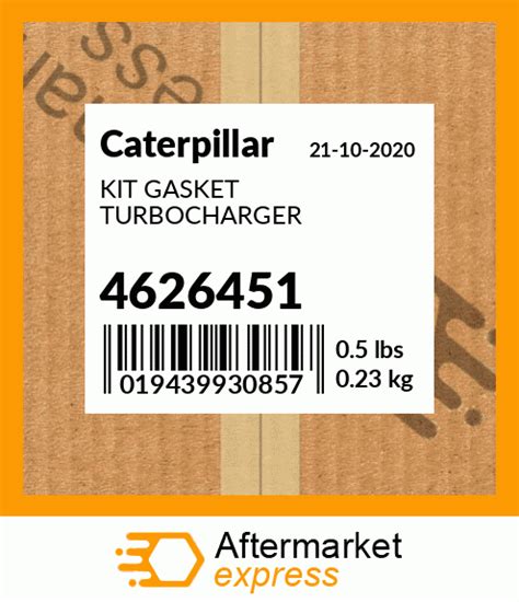 4626451 - KIT GASKET TURBOCHARGER fits Caterpillar | Price: $128.06