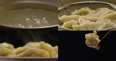 过年包饺子煮饺子热闹年味氛围视频1080视频特效素材-千库网