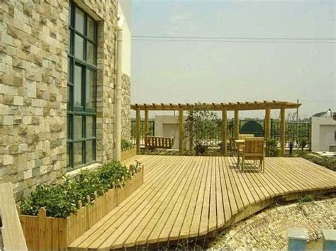 防腐木地板木条 实木板材 阳台户外露台 木板木方庭院地台