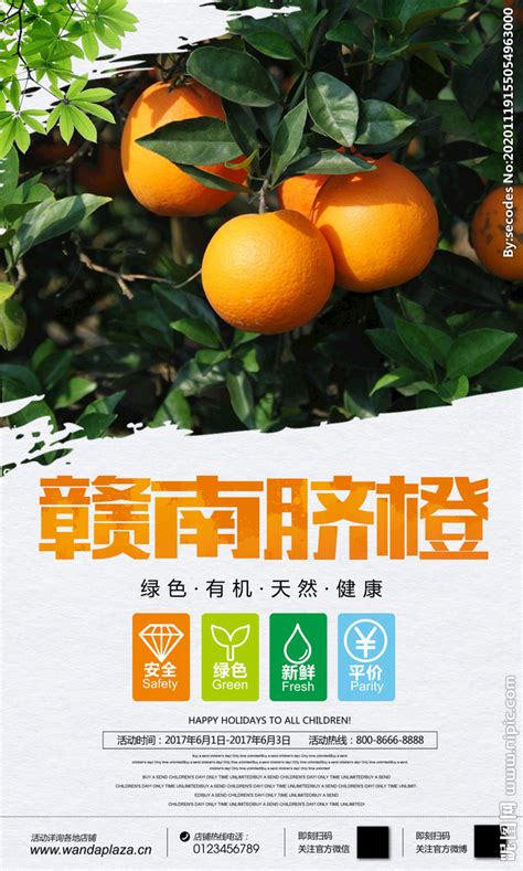 赣南脐橙水果海报设计设计图__海报设计_广告设计_设计图库_昵图网nipic.com