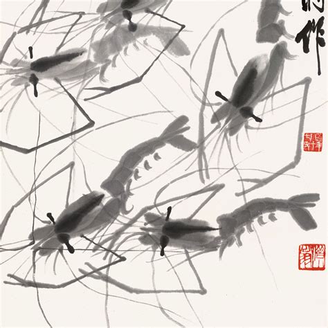 画虾的艺术家，齐白石及其后人作品欣赏_宁波频道_凤凰网