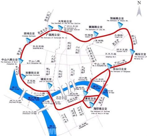 广州内环路详细地图,广州内环路ab线,广州内环路_大山谷图库