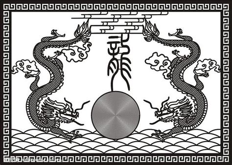 双龙戏珠龙腾图形AI素材免费下载_红动中国