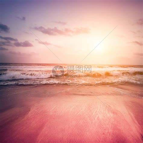 水暮印度南部风景黄昏阳光下沙海岸南印度地貌海洋高清图片下载-正版图片307853625-摄图网