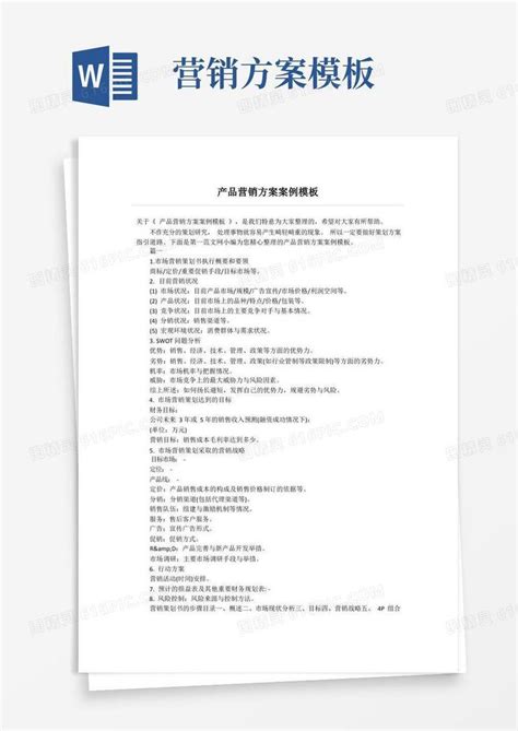 大气版产品营销方案案例模板word模板免费下载_编号vryaw7kmp_图精灵