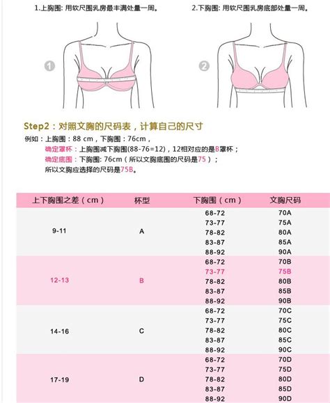 34b和36b的区别是什么