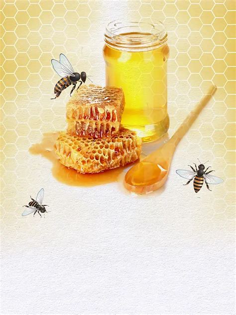 纯正蜂蜜促销海报背景图片素材下载_图片编号yaknvdxo-免抠素材网