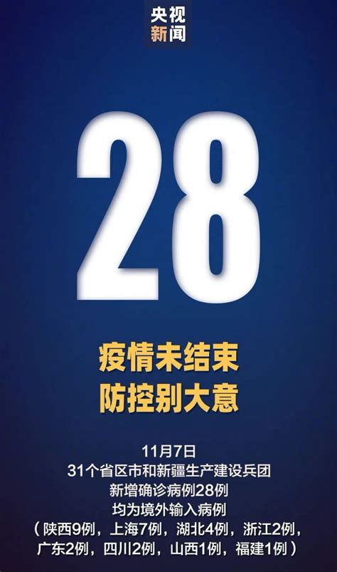 11月7日31省区市新增境外输入28例无症状36例- 上海本地宝