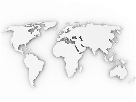 白色地图图片