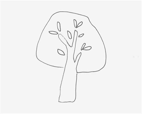 幼儿园简笔画教程 大树怎么画简单又好看（月饼儿童绘画） - 有点网 - 好手艺
