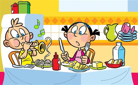 卡通手绘男孩吃早餐插画免抠元素PNG图片素材下载_卡通PNG_熊猫办公
