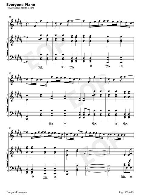 爱我还是他-陶喆五线谱预览9-钢琴谱文件（五线谱、双手简谱、数字谱、Midi、PDF）免费下载