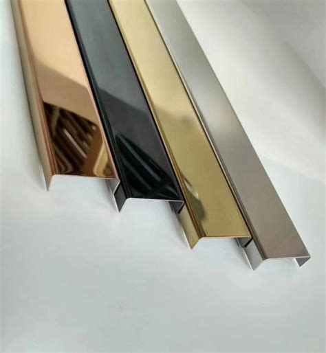 黑钛不锈钢装饰线条钛金U型卡条吊顶金属嵌入式免开槽裕晟定制