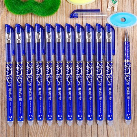 晨光(M&G)文具0.5mm晶蓝色中性笔 热可擦子弹头签字笔 水笔 12支/盒AKP61108-融创集采商城