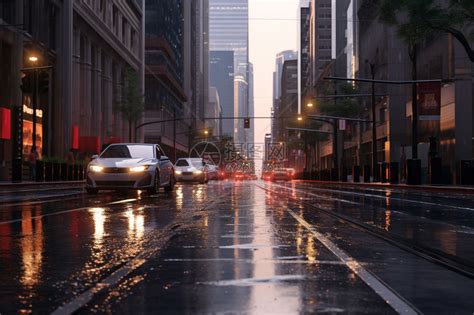 雨天街市高清图片下载-正版图片500540427-摄图网