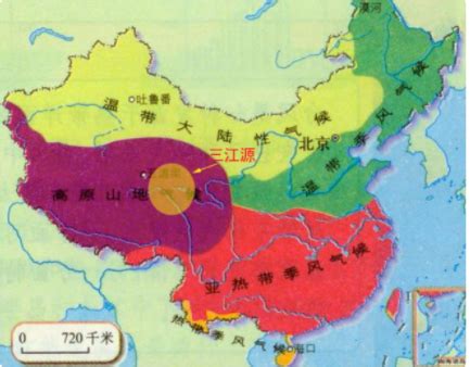 我国气候分布图图片