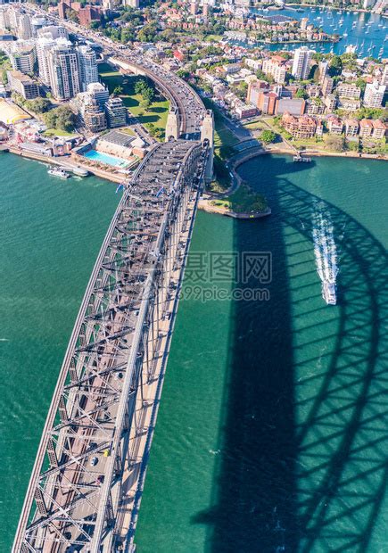 从天上看到的悉尼港桥澳大利亚高清图片下载-正版图片505014659-摄图网