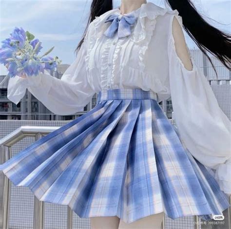 小裙子甜美女生头像图片