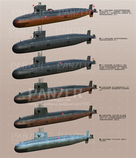 中国海军 攻击核潜艇 全集 （1970-2016）|三维|机械/交通|李老 - 原创作品 - 站酷 (ZCOOL)