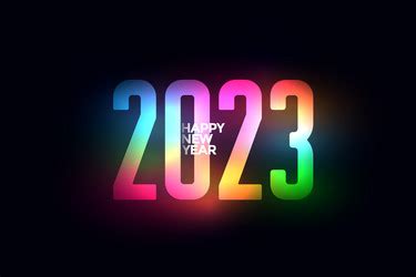 Stylish 2023 new year festival colorful banner Vector Image