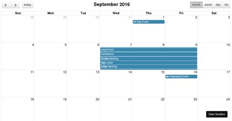 PHP Event Calendar using FullCalendar JS Library - CodexWorld