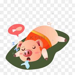 躺在地上的猪高清图片下载-正版图片502596770-摄图网