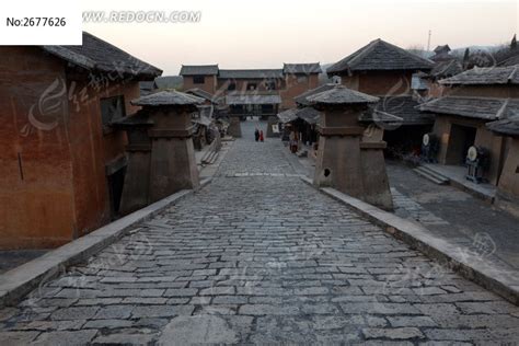 焦作影视城内的台阶小路高清图片下载_红动中国