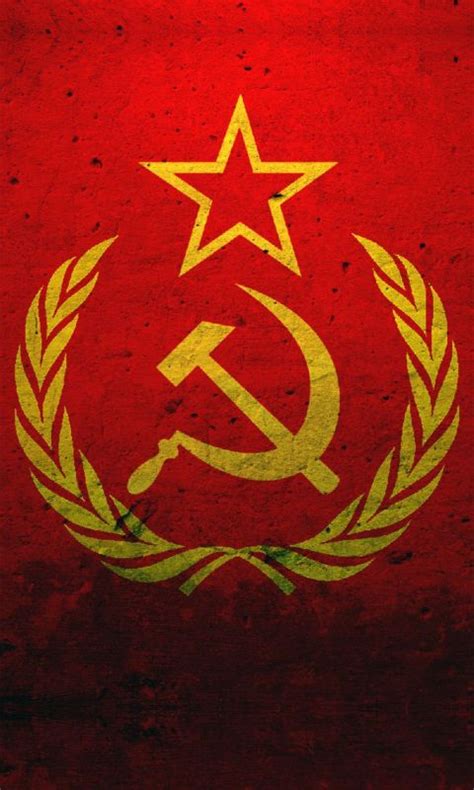 麦穗，镰刀，锤子，五角星，苏联共产主义标志高清手机壁纸下载图片_591彩信网