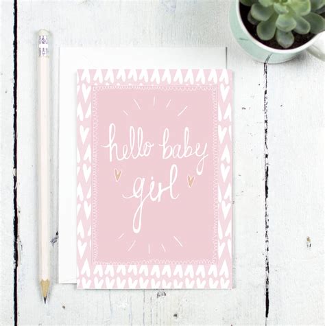 hello baby girl by louise and lygo | notonthehighstreet.com