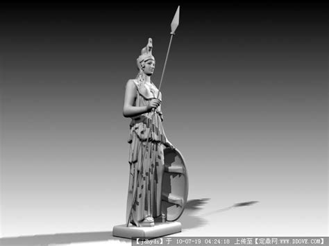 欧式人物骑士雕塑3D模型