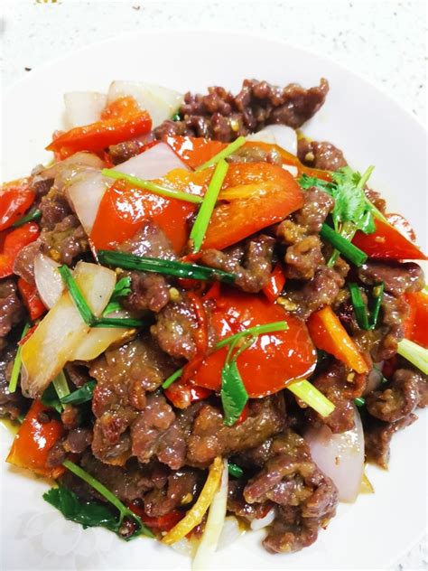 小炒牛肉图片