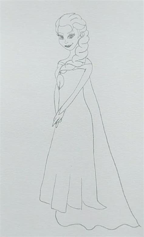 冰雪奇缘 frozen 女王 Elsa 公主 Anna 线稿 - 堆糖，美图壁纸兴趣社区