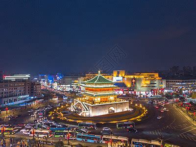 中国陕西省西安市钟楼航拍延时摄影视频素材_ID:VCG2212722929-VCG.COM