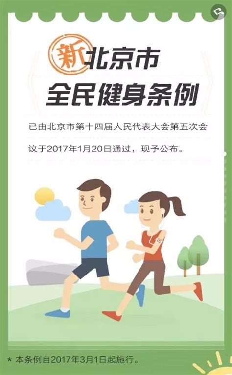 一图看懂《北京市全民健身条例》 - 北京市体育局网站